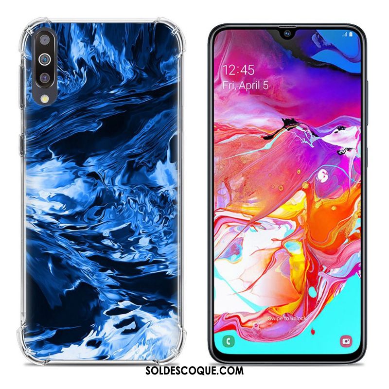 Coque Samsung Galaxy A70 Incassable Téléphone Portable Ballon Peinture Étui Housse Soldes