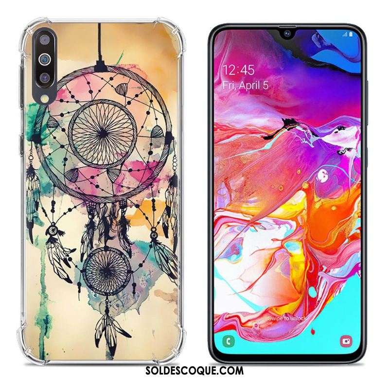 Coque Samsung Galaxy A70 Incassable Téléphone Portable Ballon Peinture Étui Housse Soldes