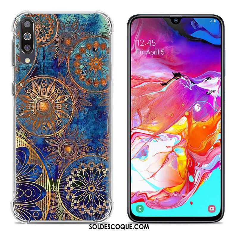 Coque Samsung Galaxy A70 Incassable Téléphone Portable Ballon Peinture Étui Housse Soldes