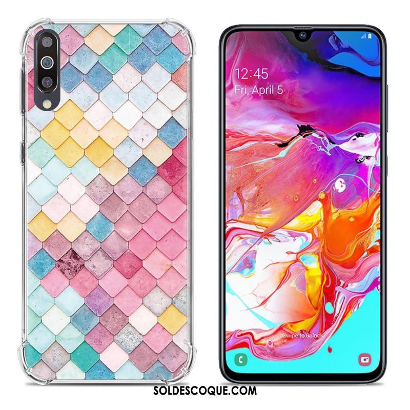 Coque Samsung Galaxy A70 Incassable Téléphone Portable Ballon Peinture Étui Housse Soldes