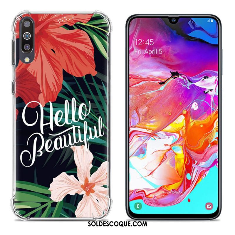 Coque Samsung Galaxy A70 Incassable Téléphone Portable Ballon Peinture Étui Housse Soldes