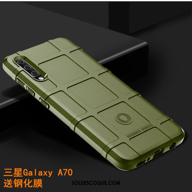 Coque Samsung Galaxy A70 Modèle Fleurie Personnalité Antidérapant Étui Marque De Tendance En Vente