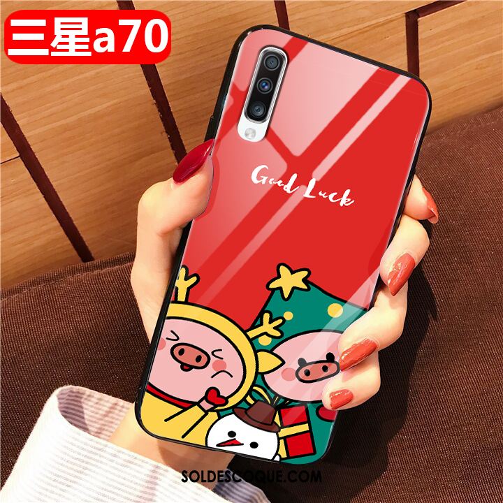 Coque Samsung Galaxy A70 Protection Charmant Dessin Animé Difficile Rose Soldes