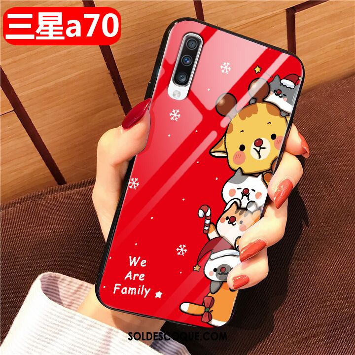 Coque Samsung Galaxy A70 Protection Charmant Dessin Animé Difficile Rose Soldes