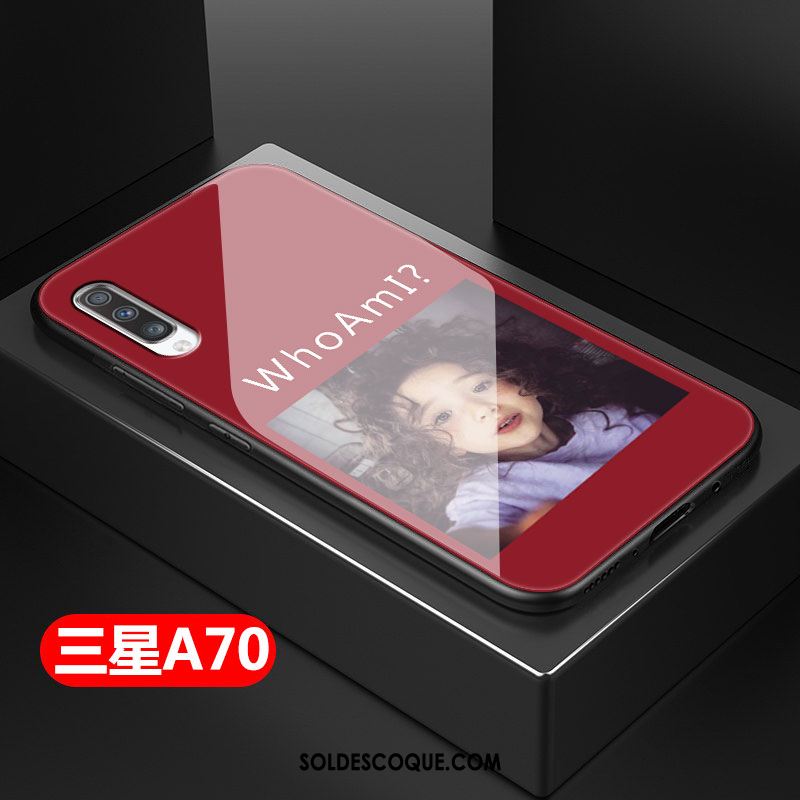 Coque Samsung Galaxy A70 Verre Silicone Étui Dessin Animé Étoile En Vente