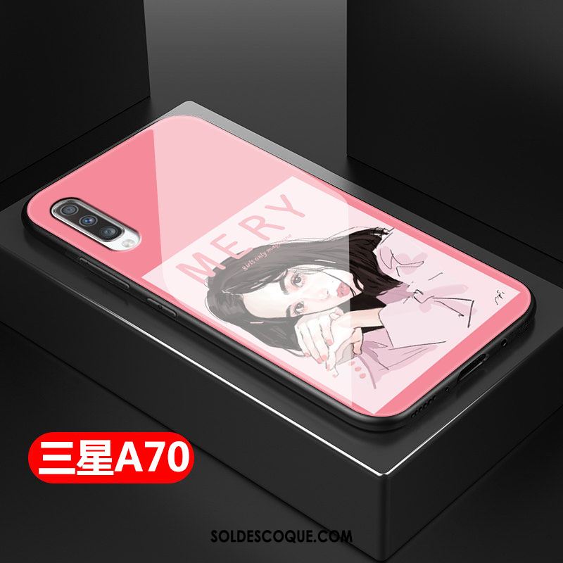 Coque Samsung Galaxy A70 Verre Silicone Étui Dessin Animé Étoile En Vente