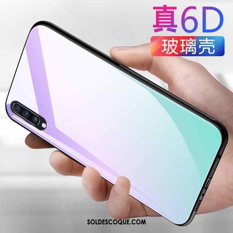 Coque Samsung Galaxy A70 Verre Tout Compris Personnalité Incassable Étui Soldes