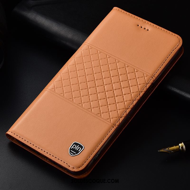 Coque Samsung Galaxy A70 Étoile Cuir Véritable Support Téléphone Portable Étui Soldes