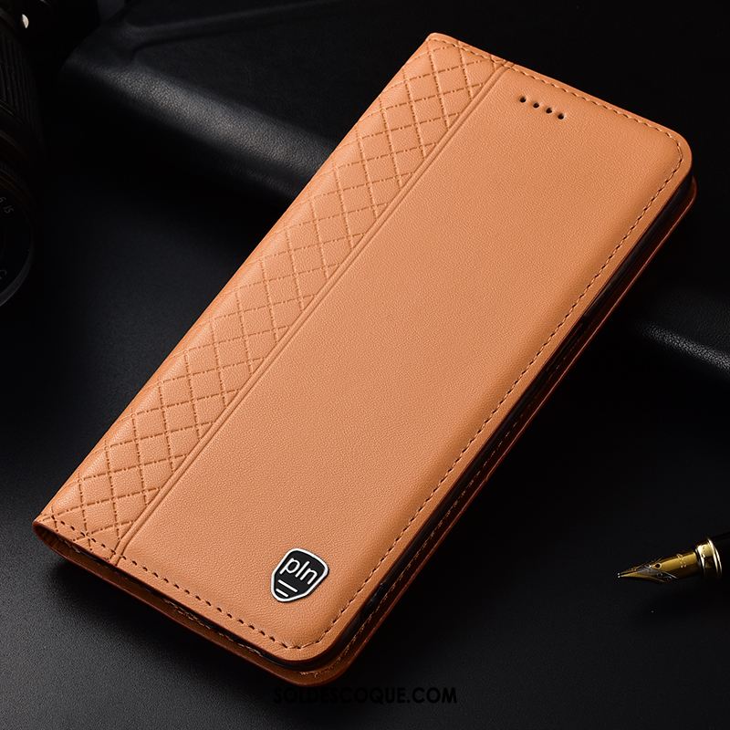 Coque Samsung Galaxy A70 Étoile Cuir Véritable Support Téléphone Portable Étui Soldes