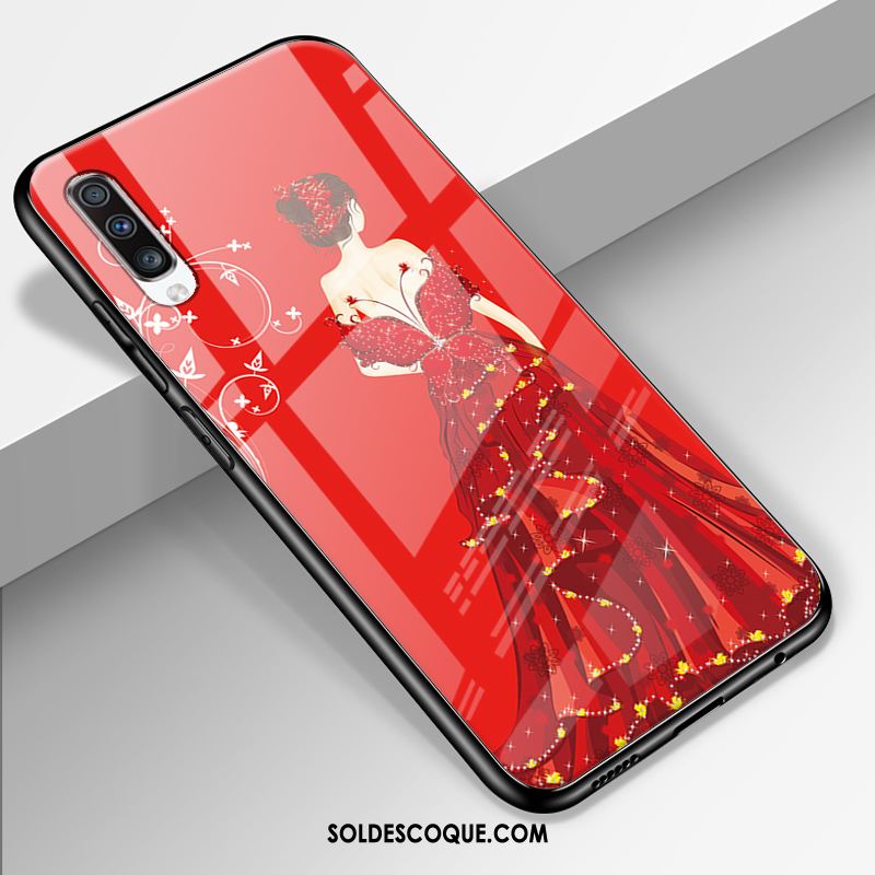 Coque Samsung Galaxy A70 Étoile Incassable Silicone Tout Compris Rouge En Ligne