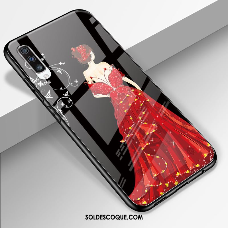 Coque Samsung Galaxy A70 Étoile Incassable Silicone Tout Compris Rouge En Ligne