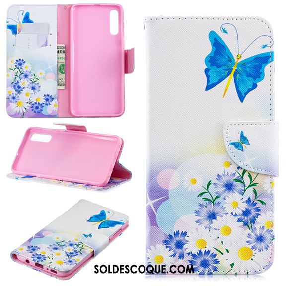 Coque Samsung Galaxy A70 Étui En Cuir Clamshell Incassable Dessin Animé Téléphone Portable Pas Cher