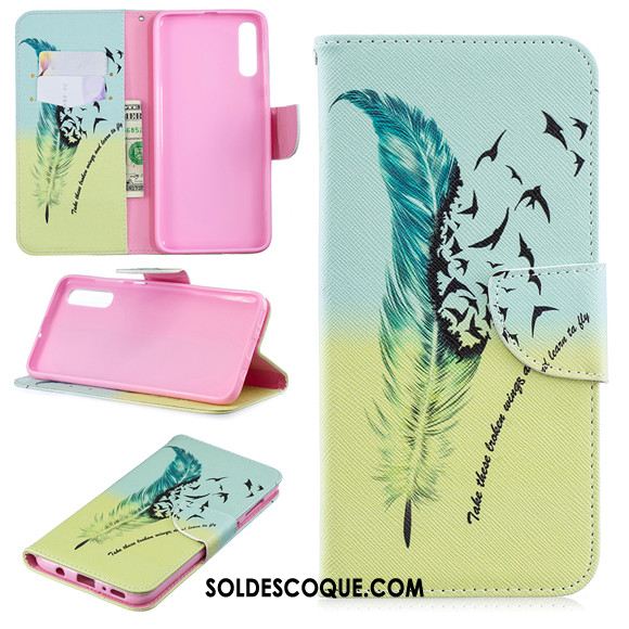 Coque Samsung Galaxy A70 Étui En Cuir Clamshell Incassable Dessin Animé Téléphone Portable Pas Cher