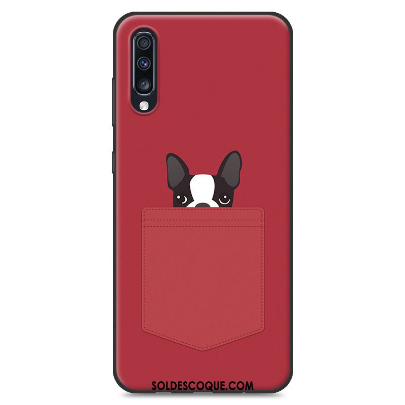 Coque Samsung Galaxy A70 Étui Marque De Tendance Protection Silicone Bleu En Vente