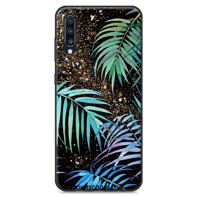 Coque Samsung Galaxy A70 Étui Marque De Tendance Protection Silicone Bleu En Vente