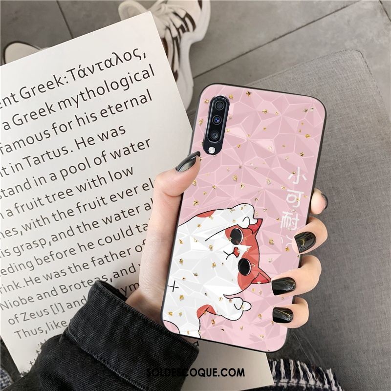 Coque Samsung Galaxy A70s Amoureux Rose Protection Étui Modèle Fleurie Housse France