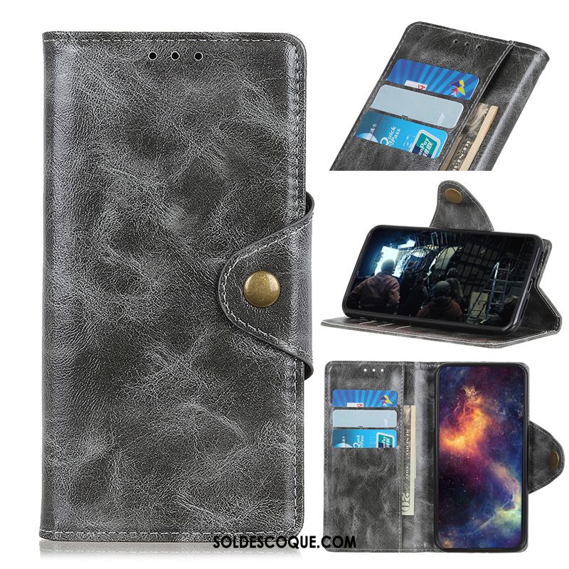 Coque Samsung Galaxy A70s Carte Étoile Portefeuille Téléphone Portable Cuir Véritable Housse Soldes