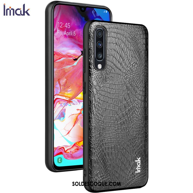 Coque Samsung Galaxy A70s Cuir Téléphone Portable Protection Fluide Doux Étui Soldes