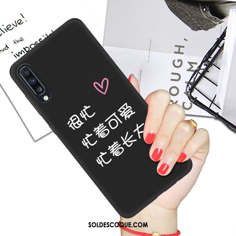 Coque Samsung Galaxy A70s Fluide Doux Dessin Animé Ornements Suspendus Noir Silicone Housse En Ligne