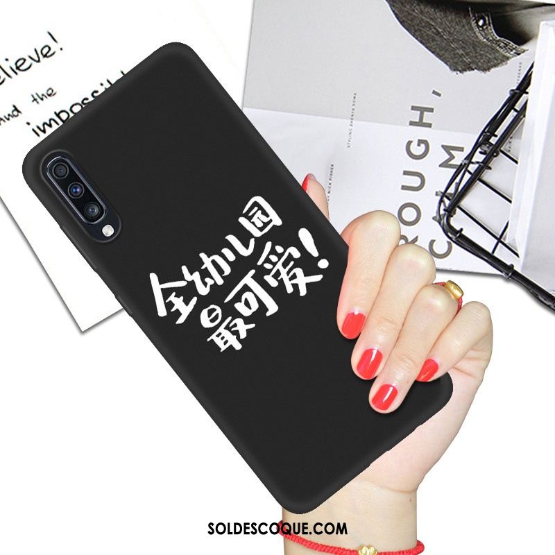 Coque Samsung Galaxy A70s Fluide Doux Dessin Animé Ornements Suspendus Noir Silicone Housse En Ligne