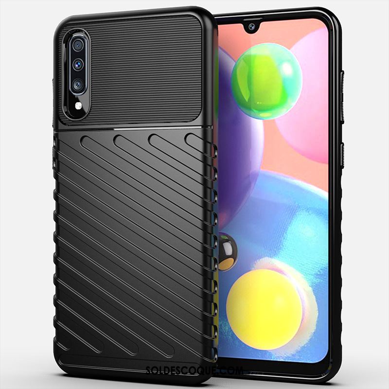 Coque Samsung Galaxy A70s Fluide Doux Protection Silicone Téléphone Portable Incassable Pas Cher