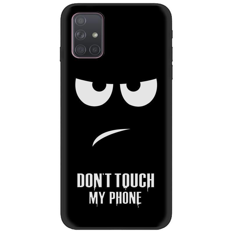 Coque Samsung Galaxy A71 Fluide Doux Téléphone Portable Délavé En Daim Noir Chaud En Ligne