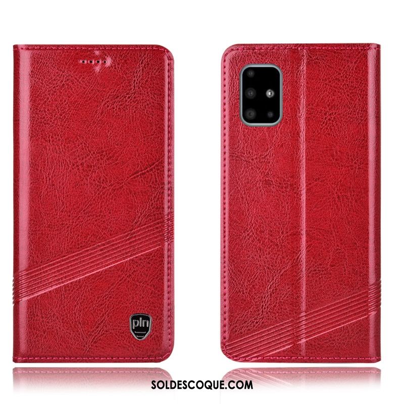 Coque Samsung Galaxy A71 Modèle Fleurie Téléphone Portable Protection Étui Marron Soldes