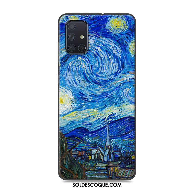 Coque Samsung Galaxy A71 Multicolore Protection Fluide Doux Peinture Téléphone Portable En Vente