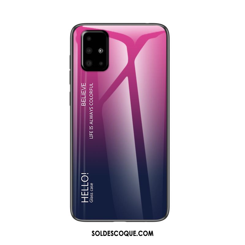 Coque Samsung Galaxy A71 Net Rouge Étui Vent Tout Compris Téléphone Portable En Ligne