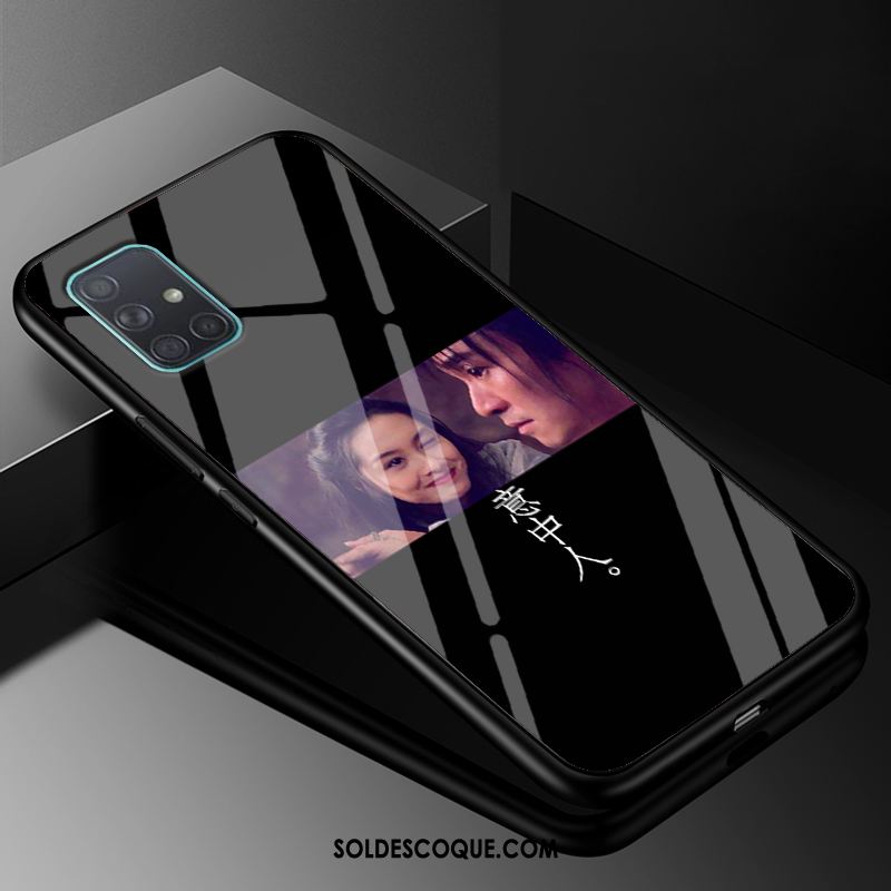 Coque Samsung Galaxy A71 Noir Tendance Silicone Protection Personnalité Housse En Ligne
