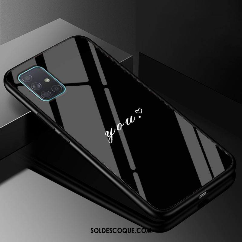 Coque Samsung Galaxy A71 Noir Tendance Silicone Protection Personnalité Housse En Ligne