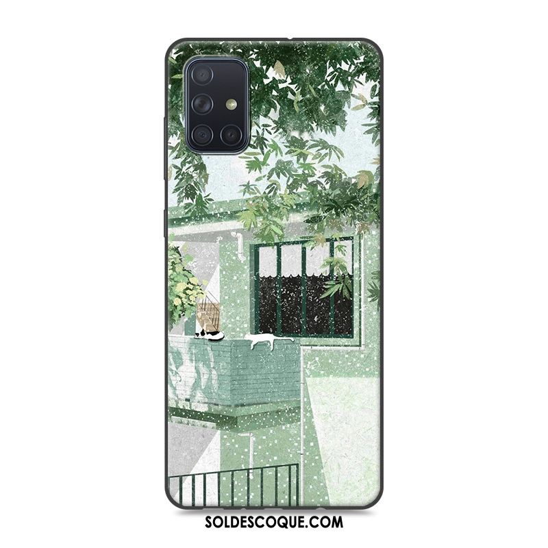 Coque Samsung Galaxy A71 Ornements Suspendus Jaune Nouveau Étoile Personnalité Housse Pas Cher