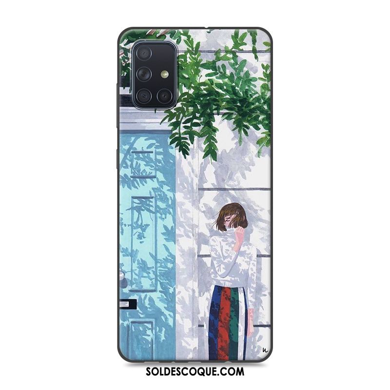 Coque Samsung Galaxy A71 Ornements Suspendus Jaune Nouveau Étoile Personnalité Housse Pas Cher