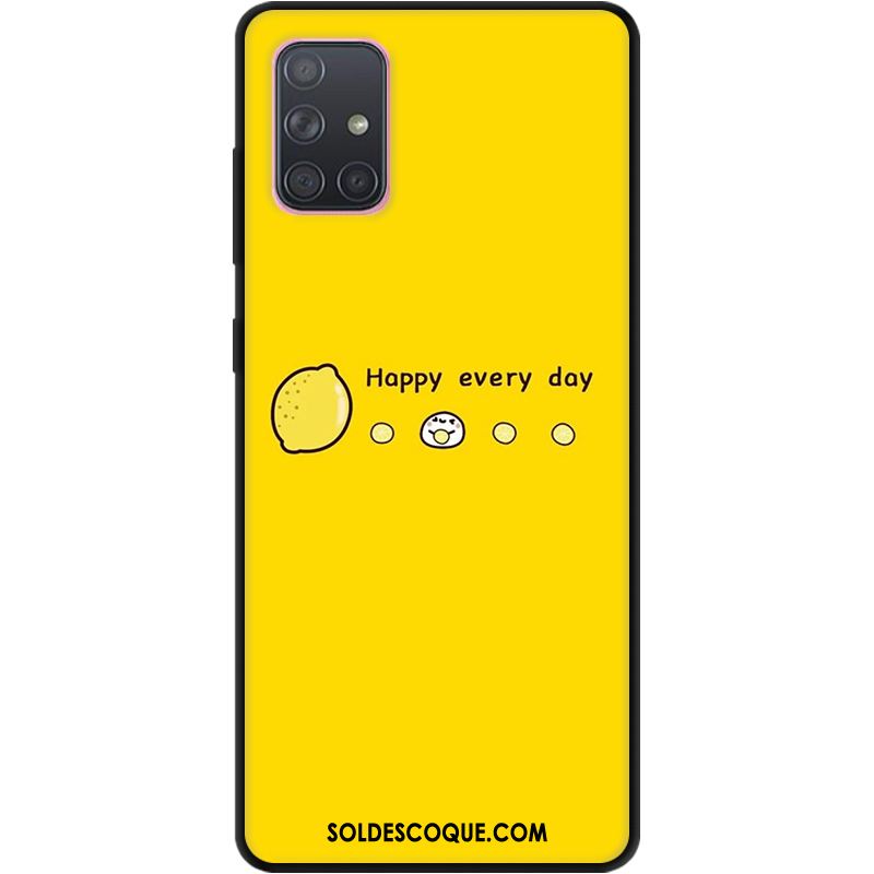 Coque Samsung Galaxy A71 Personnalisé Tout Compris Simple Bleu Étoile Pas Cher