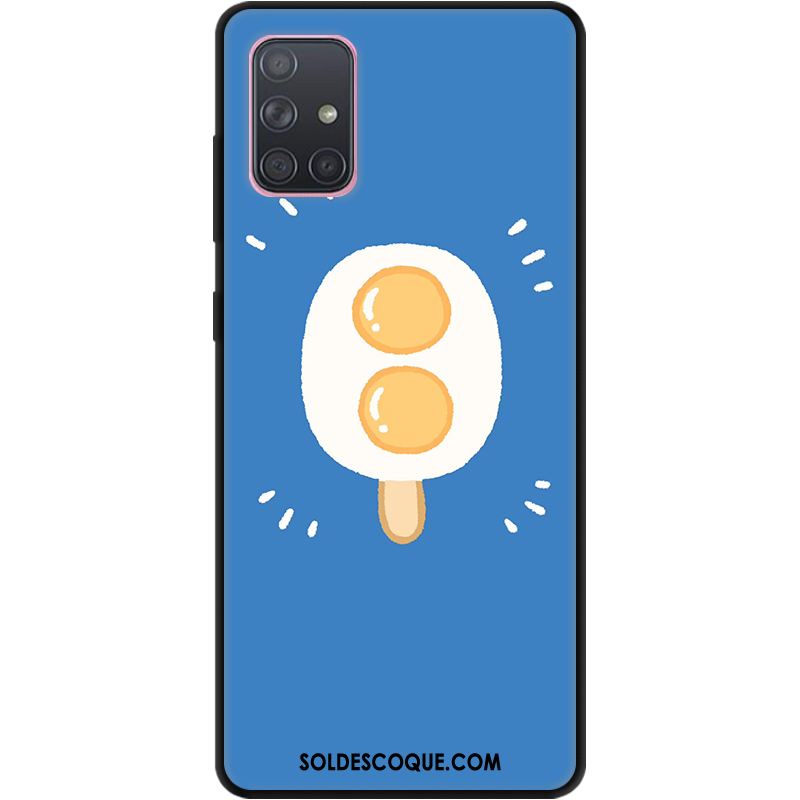 Coque Samsung Galaxy A71 Personnalisé Tout Compris Simple Bleu Étoile Pas Cher