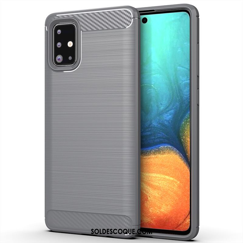 Coque Samsung Galaxy A71 Protection Étoile Légère Gris Étui Housse En Ligne