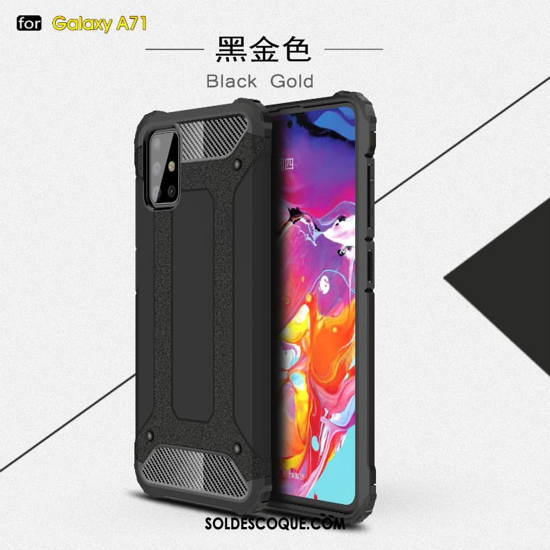 Coque Samsung Galaxy A71 Tout Compris Antidérapant À Bord Couvercle Arrière Personnalité Soldes