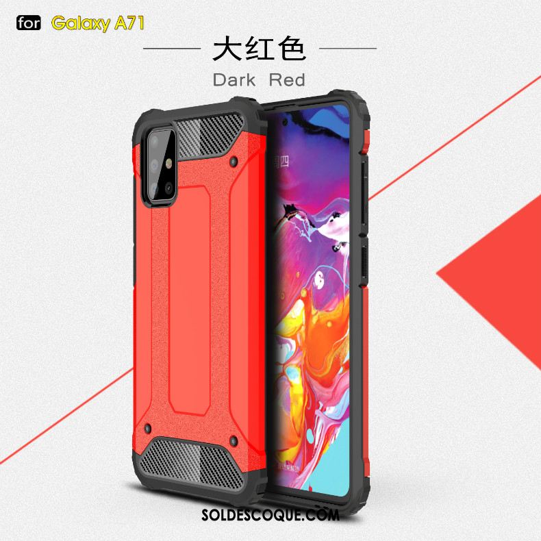 Coque Samsung Galaxy A71 Tout Compris Antidérapant À Bord Couvercle Arrière Personnalité Soldes