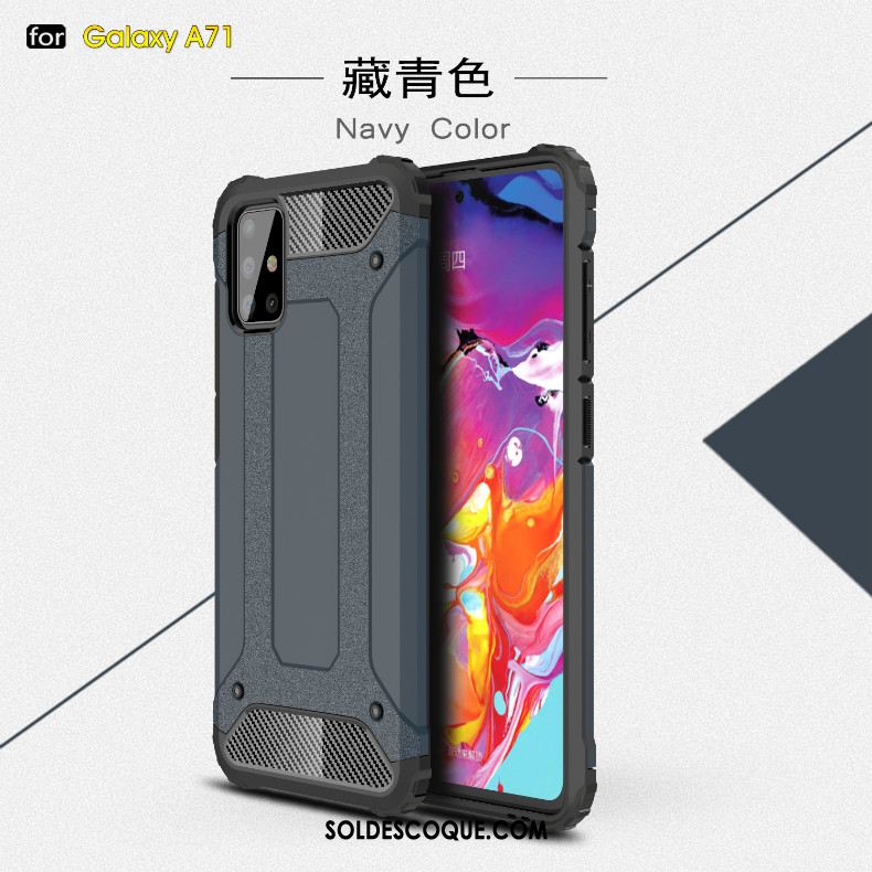 Coque Samsung Galaxy A71 Tout Compris Antidérapant À Bord Couvercle Arrière Personnalité Soldes