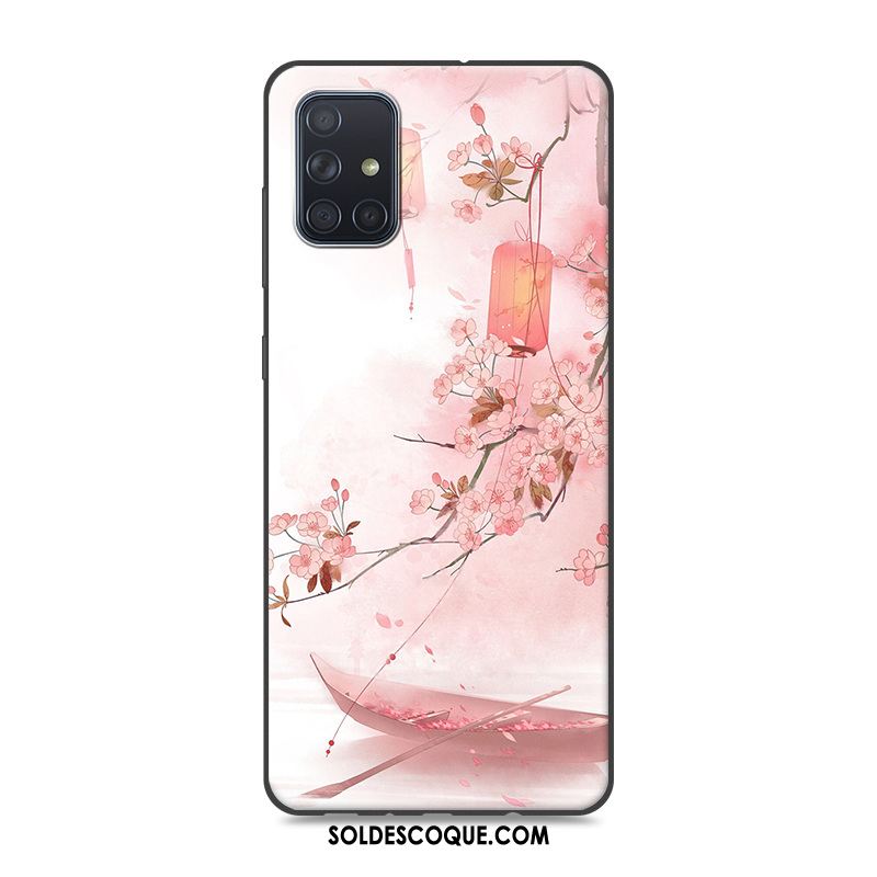 Coque Samsung Galaxy A71 Vintage Style Chinois Étoile Protection Silicone En Vente