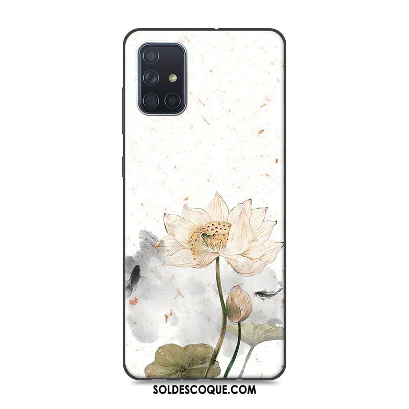 Coque Samsung Galaxy A71 Vintage Style Chinois Étoile Protection Silicone En Vente