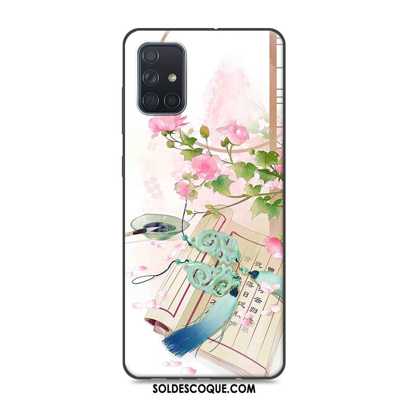 Coque Samsung Galaxy A71 Vintage Style Chinois Étoile Protection Silicone En Vente