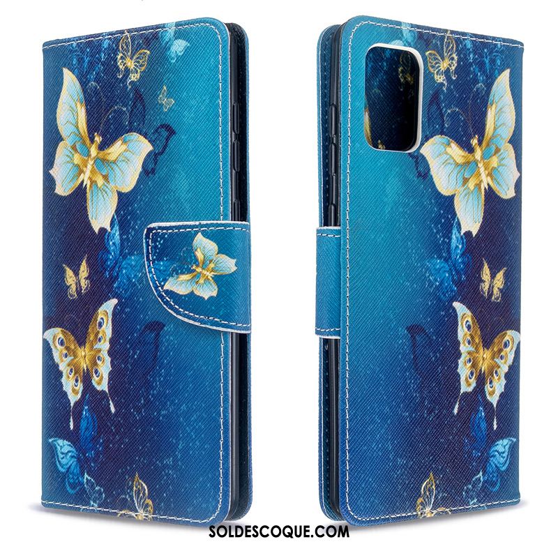 Coque Samsung Galaxy A71 Étoile Protection Bleu Support Étui Housse Soldes
