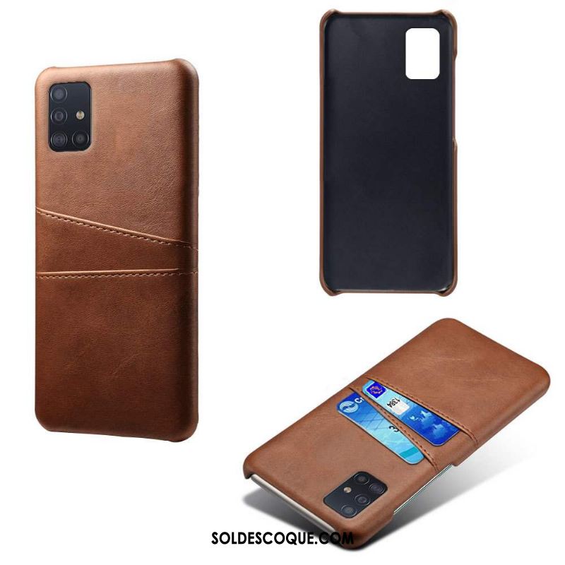 Coque Samsung Galaxy A71 Étoile Résistant À L'usure Protection Carte Étui Pas Cher