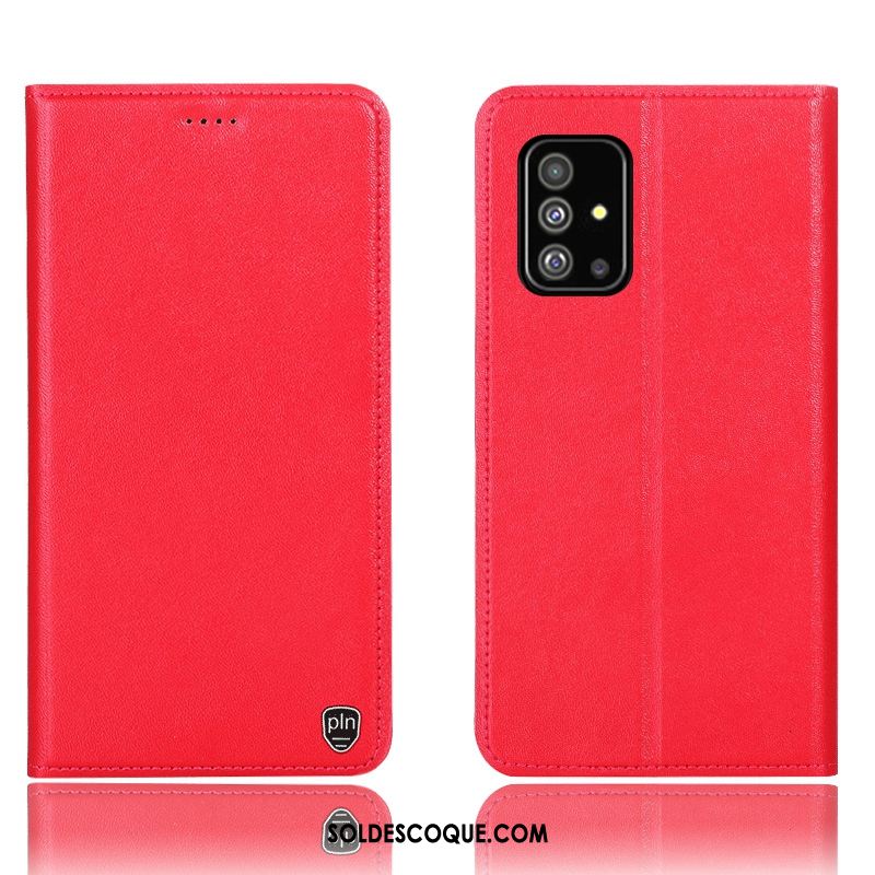 Coque Samsung Galaxy A71 Étoile Tout Compris Jaune Cuir Véritable Incassable Soldes