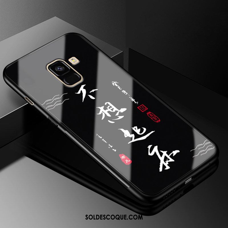 Coque Samsung Galaxy A8 2018 Créatif Incassable Noir Étui Étoile France