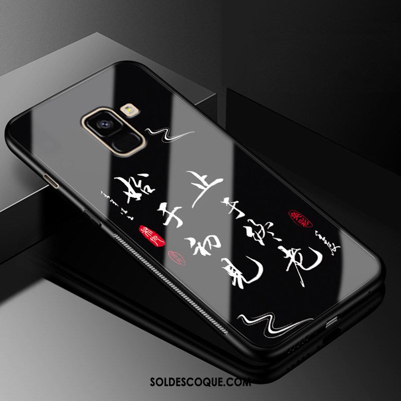 Coque Samsung Galaxy A8 2018 Créatif Incassable Noir Étui Étoile France