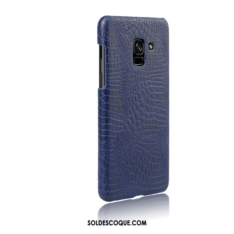 Coque Samsung Galaxy A8 2018 Difficile Qualité Rouge Protection Cuir Pas Cher