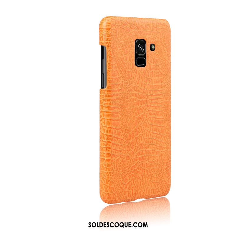 Coque Samsung Galaxy A8 2018 Difficile Qualité Rouge Protection Cuir Pas Cher