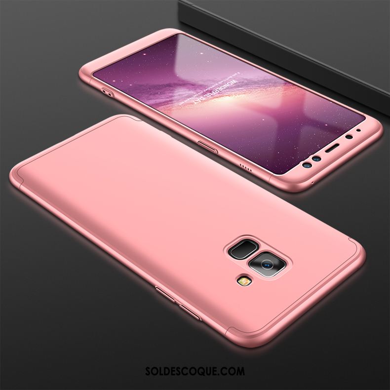 Coque Samsung Galaxy A8 2018 Délavé En Daim Tout Compris Étoile Protection Or Pas Cher